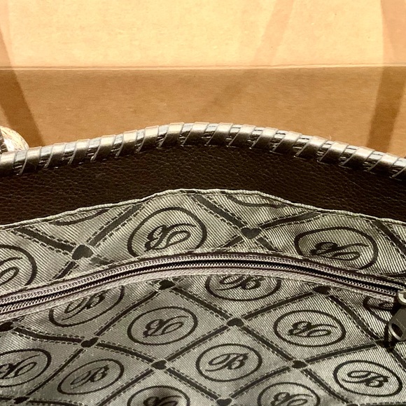 Brighten “Gabriella Medallion Tasseled Leather Tote” Color is Pewter - Picture 8 of 11